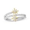 Thumbnail Image 0 of Previously Owned Diamond Star Ring 1/3 ct tw Round-cut Sterling Silver/10K Yellow Gold - Size 10