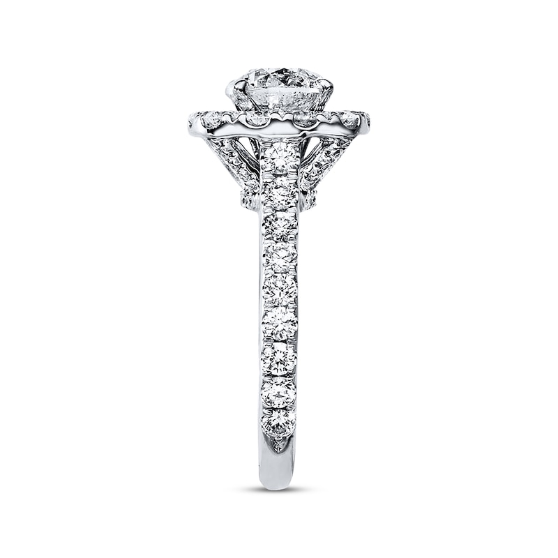 Previously Owned Neil Lane Engagement Ring 2-3/4 ct tw Round-cut Diamonds 14K White Gold - Size 4.5