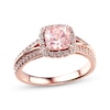 Thumbnail Image 0 of Previously Owned Morganite Engagement Ring 3/8 ct tw Diamonds 14K Rose Gold - Size 4.5