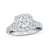 Thumbnail Image 1 of Previously Owned Neil Lane Engagement Ring 2-1/6 ct tw Cushion & Round-cut Diamond 14K White Gold - Size 4