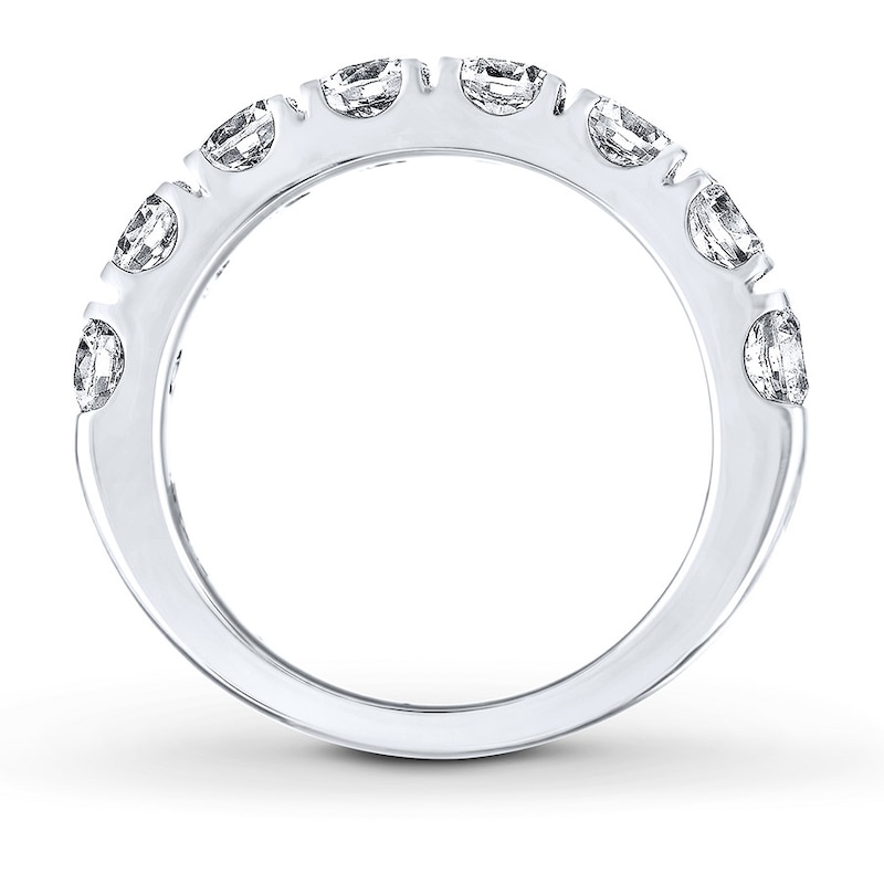 Main Image 2 of Previously Owned THE LEO Diamond Anniversary Ring 2 ct tw Round-cut 14K White Gold