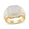 Thumbnail Image 0 of Previously Owned Men's Diamond Fashion Ring 1/4 ct tw Round-cut 10K Two-Tone Gold