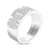 Thumbnail Image 2 of Previously Owned THE LEO Diamond Men's Wedding Band 3/4 ct tw Round-cut 14K White Gold