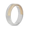 Thumbnail Image 2 of Previously Owned Neil Lane Men's Diamond Wedding Band 1/5 ct tw Round-Cut 14K Two-Tone Gold