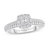 Thumbnail Image 1 of Previously Owned Adrianna Papell Diamond Engagement Ring 5/8 ct tw Princess, Round & Baguette-cut 14K White Gold