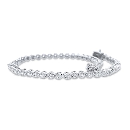 Previously Owned Diamond Tennis Bracelet 1 ct tw Round-Cut 10K White Gold 7&quot;