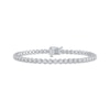 Thumbnail Image 0 of Previously Owned Diamond Tennis Bracelet 2 ct tw Round-Cut 10K White Gold 7"