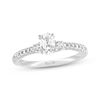 Thumbnail Image 1 of Previously Owned Ever Us Diamond Engagement Ring 5/8 ct tw Oval & Round-cut 14K White Gold