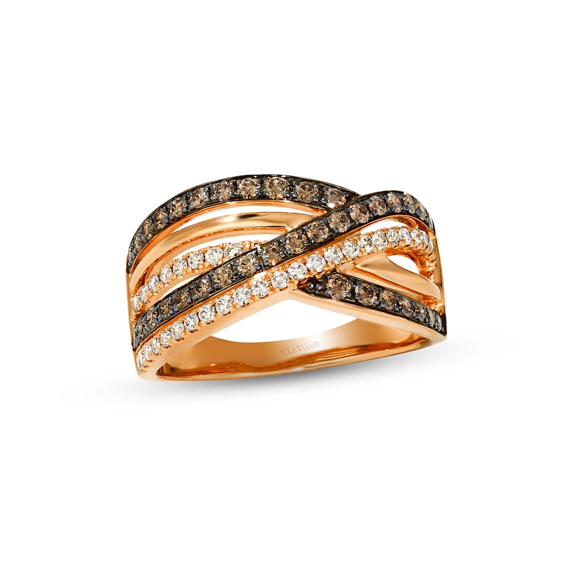 Main Image 1 of Previously Owned Le Vian Diamond Ring 5/8 ct tw Round-cut 14K Strawberry Gold