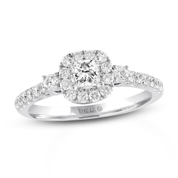 Previously Owned THE LEO Diamond Engagement Ring 3/4 ct tw 14K White Gold