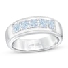 Thumbnail Image 0 of Previously Owned Men's THE LEO First Light Diamond Wedding Band 1 ct tw Round-cut 14K White Gold