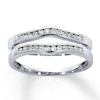 Thumbnail Image 0 of Previously Owned Diamond Enhancer Ring 1/4 ct tw Round-cut 14K White Gold - Size 10