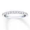 Thumbnail Image 0 of Previously Owned Diamond Wedding Band 3/8 ct tw Round-cut 14K White Gold - Size 4.5