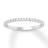 Thumbnail Image 0 of Previously Owned Diamond Wedding Band 1/6 ct tw Round-cut 10K White Gold - Size 10