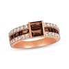 Thumbnail Image 0 of Previously Owned Le Vian Chocolate Quartz Ring 1/2 ct tw Nude Diamonds 14K Strawberry Gold - Size 10