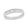 Thumbnail Image 0 of Previously Owned Diamond Anniversary Band 1/2 ct tw Round & Baguette-cut 14K White Gold - Size 13.25