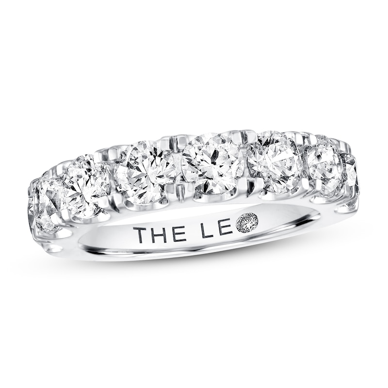 Previously Owned Leo Diamond Band 3 ct tw Round-cut 14K White Gold - Size 9.5