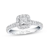 Thumbnail Image 0 of Previously Owned Neil Lane Engagement Ring 7/8 ct tw Princess & Round-cut Diamonds 14K White Gold - Size 11.5