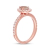 Thumbnail Image 2 of Previously Owned Neil Lane Morganite Engagement Ring 5/8 ct tw Pear & Round-cut 14K Rose Gold - Size 11