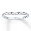 Thumbnail Image 0 of Previously Owned Diamond Wedding Band 1/10 ct tw Round-cut 10K White Gold - Size 10.75