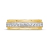 Thumbnail Image 2 of Previously Owned Men's Diamond Wedding Band 1/2 ct tw Round-cut 10K Yellow Gold - Size 13.75