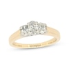 Thumbnail Image 0 of Previously Owned Three-Stone Diamond Engagement Ring 1/2 ct tw Oval-cut 14K Yellow Gold - Size 4.5