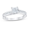 Thumbnail Image 1 of Previously Owned Diamond Engagement Ring 1 ct tw Princess-cut 14K White Gold - Size 9.5