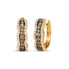 Thumbnail Image 0 of Previously Owned Le Vian Diamond Hoop Earrings 1 ct tw Round-cut 14K Honey Gold