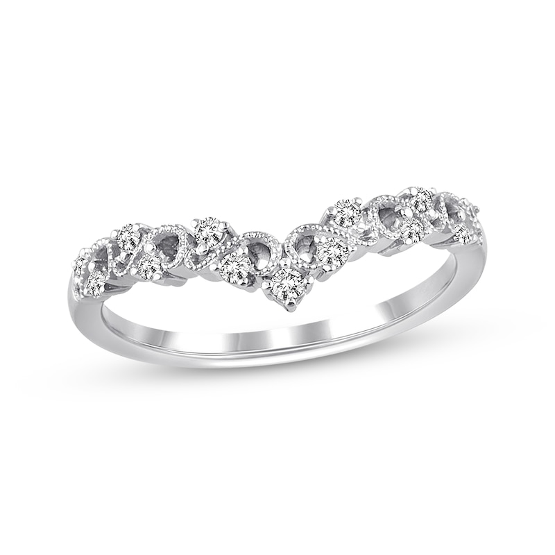 Main Image 1 of Previously Owned Diamond Anniversary Band 1/6 ct tw Round-cut 14K White Gold