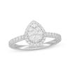 Thumbnail Image 1 of Previously Owned Neil Lane Diamond Engagement Ring 3/4 ct tw Pear & Round-cut 14K White Gold