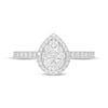 Thumbnail Image 3 of Previously Owned Neil Lane Diamond Engagement Ring 3/4 ct tw Pear & Round-cut 14K White Gold