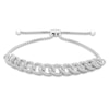 Thumbnail Image 1 of Previously Owned Diamond Link Bolo Bracelet 1/5 ct tw Round-cut Sterling Silver