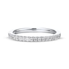 Thumbnail Image 4 of Previously Owned Diamond Wedding Band 1/10 ct tw Round-cut 10K White Gold