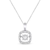 Thumbnail Image 1 of Previously Owned Unstoppable Love Necklace 1/10 ct tw Sterling Silver 19&quot;