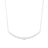 Thumbnail Image 1 of Previously Owned Diamond Fashion Necklace 1/4 ct tw Round-cut 10K White Gold 18&quot;