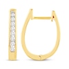 Thumbnail Image 1 of Previously Owned Diamond Hoop Earrings 1/4 ct tw 10K Yellow Gold