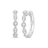 Thumbnail Image 0 of Previously Owned Diamond Twist Hoop Earrings 1/10 ct tw 10K White Gold