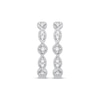 Thumbnail Image 1 of Previously Owned Diamond Twist Hoop Earrings 1/10 ct tw 10K White Gold