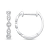 Thumbnail Image 2 of Previously Owned Diamond Twist Hoop Earrings 1/10 ct tw 10K White Gold