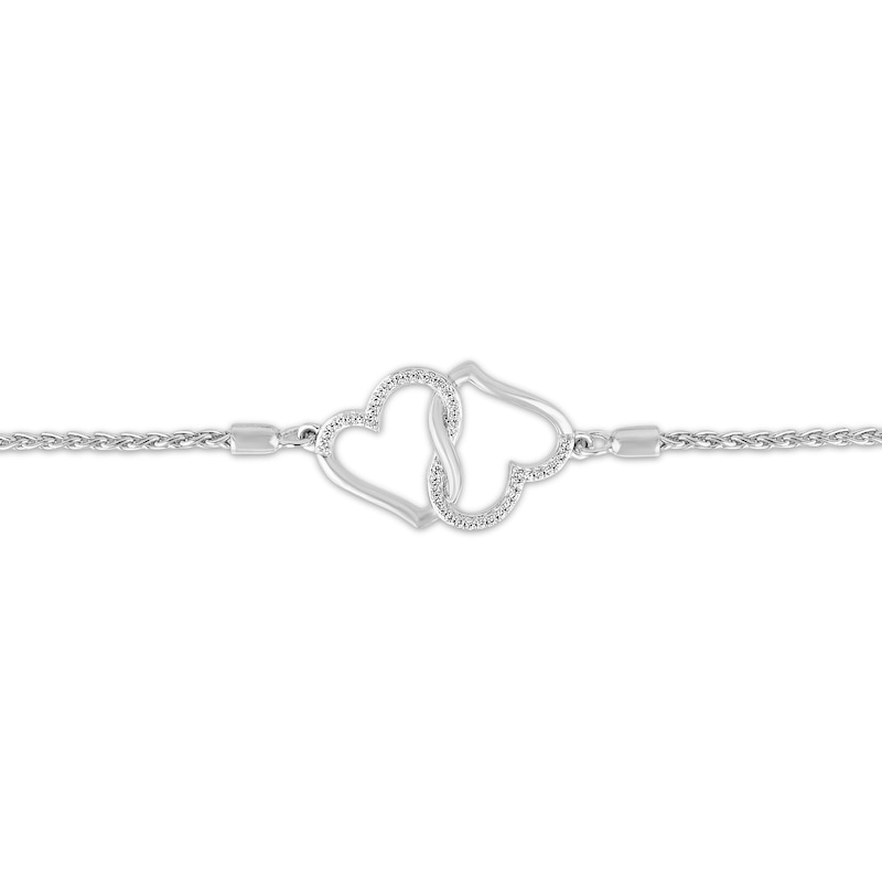 Build Your Own Bangle Silver / 2 Hearts