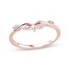 Thumbnail Image 1 of Previously Owned Diamond Contour Ring 1/8 ct tw 14K Rose Gold