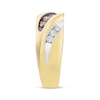 Thumbnail Image 2 of Previously Owned Men’s Brown and White Diamond Ring 1/2 ct tw 10K Yellow Gold