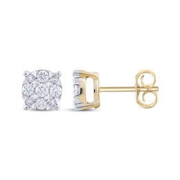 Previously Owned Diamond Stud Earrings 1/3 ct tw 10K Yellow Gold