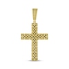 Thumbnail Image 4 of Previously Owned Men's Diamond Cross Pendant 1-1/2 ct tw Round/Baguette 10K Yellow Gold