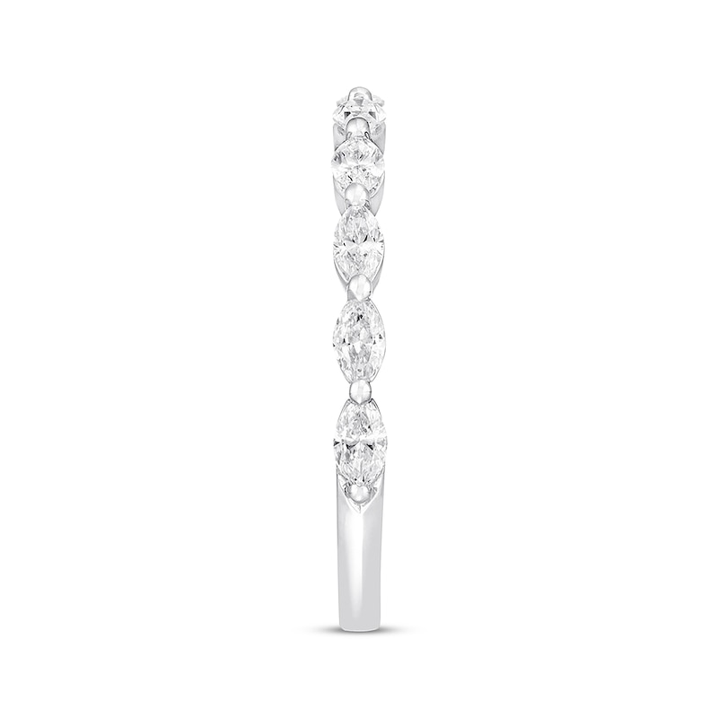 Previously Owned Neil Lane Premiere Diamond Anniversary Band 5/8 ct tw Marquise-cut 14K White Gold - Size 9