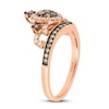 Thumbnail Image 2 of Previously Owned Le Vian Chocolate Diamond Tiara Ring 1/2 ct tw 14K Strawberry Gold