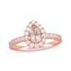 Thumbnail Image 0 of Previously Owned Neil Lane Morganite Engagement Ring 5/8 ct tw Pear & Round-cut 14K Rose Gold