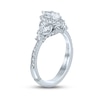 Thumbnail Image 2 of Previously Owned Monique Lhuillier Bliss Diamond Engagement Ring 1-1/8 ct tw Marquise & Round-cut 18K White Gold