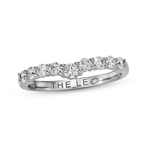Previously Owned THE LEO Diamond Enhancer Ring 1/ ct tw Round-cut 14K White Gold