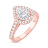 Thumbnail Image 2 of Previously Owned Diamond Engagement Ring 1 ct tw Pear & Round 14K Rose Gold